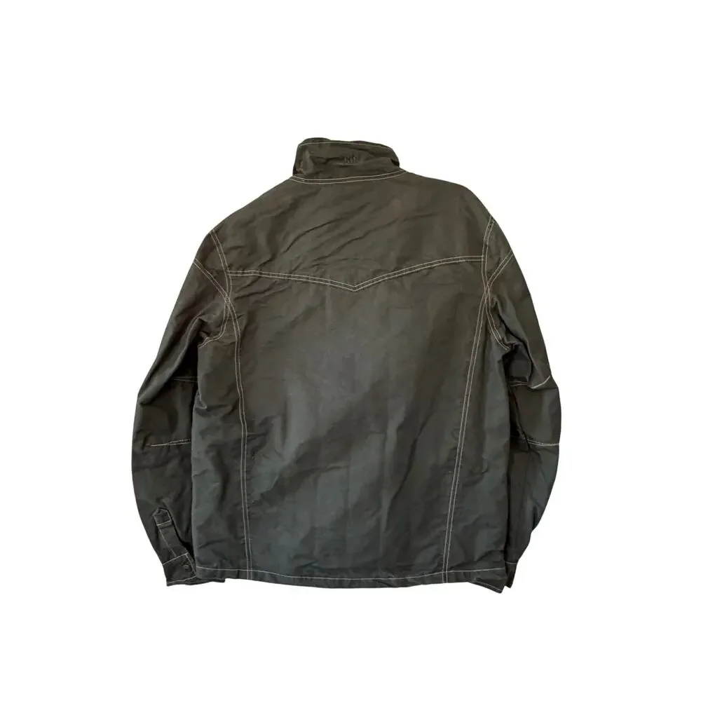 STS Ranchwear Sundance Jacket medium green grey *has branding* utility canvas